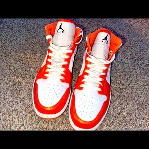 Electro orange jordan 1.